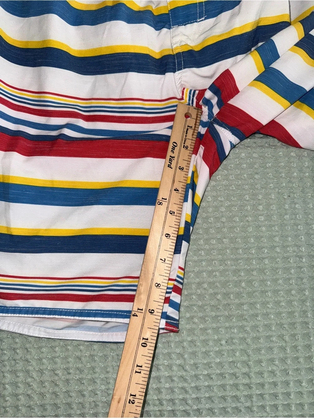 Johnnie-O Hope Town Multi-Stripe Swim Trunks Mens XXL Red Blue